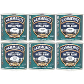 6X Hammerite Satin White Paint 250ml Tin Paint